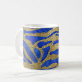 Abstrakte Seascape Fractured Waves 04 Kaffeetasse (Vorderseite Links)