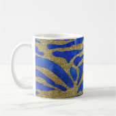 Abstrakte Seascape Fractured Waves 04 Kaffeetasse (Links)