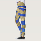 Abstrakte Seascape Fractured Waves 04 Leggings (Links)
