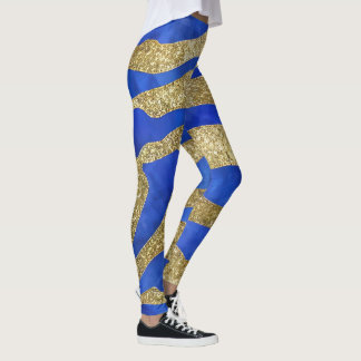 Abstrakte Seascape Fractured Waves 04 Leggings