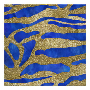 Abstrakte Seascape Fractured Waves 04 Poster