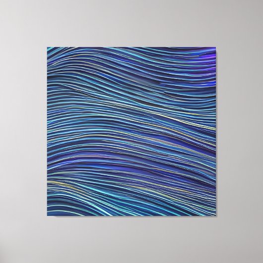 Abstrakte Seascape Fractured Waves 05 Leinwanddruck (Vorderseite)