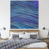 Abstrakte Seascape Fractured Waves 05 Leinwanddruck (Insitu (Schlafzimmer))