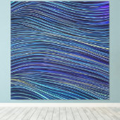 Abstrakte Seascape Fractured Waves 05 Leinwanddruck (Insitu (Holzboden))
