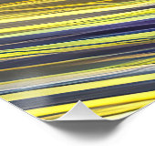 Abstrakte Seascape Fractured Waves 06 Poster (Ecke)