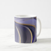 Abstrakte Seascape Fractured Waves 07 Kaffeetasse (VorderseiteRechts)