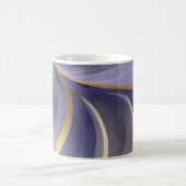 Abstrakte Seascape Fractured Waves 07 Kaffeetasse (Mittel)