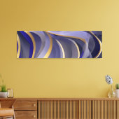 Abstrakte Seascape Fractured Waves 07 Leinwanddruck (Insitu (Wohnzimmer))