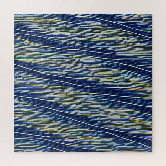 Abstrakte Seascape Fractured Waves 08 Puzzle (Vertikal)