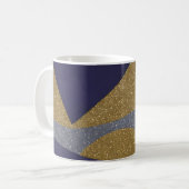 Abstrakte Seascape Fractured Waves 10 Kaffeetasse (Vorderseite Links)