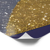 Abstrakte Seascape Fractured Waves 10 Poster (Ecke)