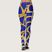 Abstrakte Seascape Fractured Waves 11 Leggings (Rückseite)