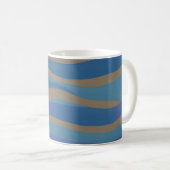 Abstrakte Seascape Fractured Waves 12 Kaffeetasse (VorderseiteRechts)