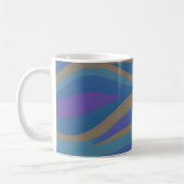 Abstrakte Seascape Fractured Waves 12 Kaffeetasse (Links)