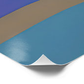 Abstrakte Seascape Fractured Waves 12 Poster (Ecke)