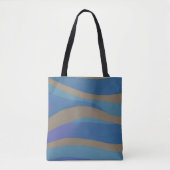Abstrakte Seascape Fractured Waves 12 Tasche (Vorderseite)