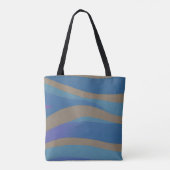 Abstrakte Seascape Fractured Waves 12 Tasche (Rückseite)