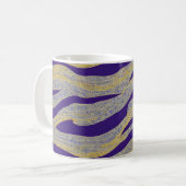 Abstrakte Seascape Fractured Waves 13 Kaffeetasse (Vorderseite Links)