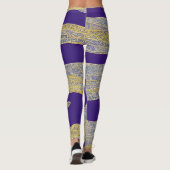 Abstrakte Seascape Fractured Waves 13 Leggings (Rückseite)