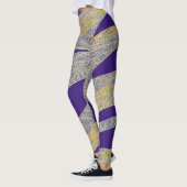 Abstrakte Seascape Fractured Waves 13 Leggings (Links)