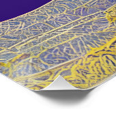 Abstrakte Seascape Fractured Waves 13 Poster (Ecke)