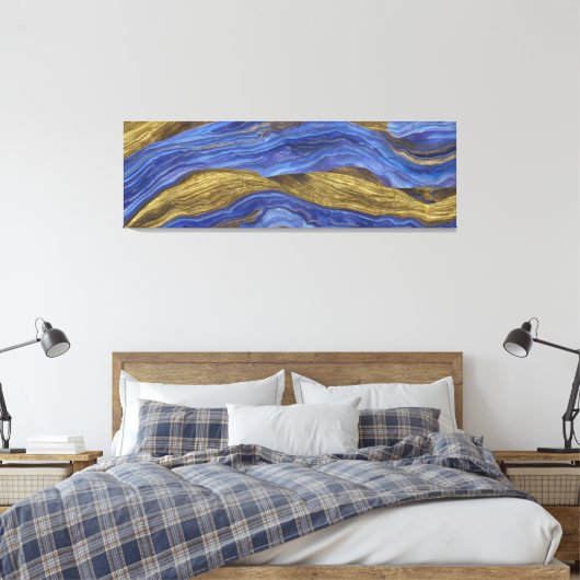 Abstrakte Seascape Fractured Waves 14 Leinwanddruck (Insitu (Schlafzimmer))
