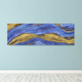 Abstrakte Seascape Fractured Waves 14 Leinwanddruck (Insitu (Holzboden))