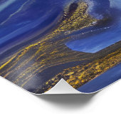 Abstrakte Seascape Fractured Waves 14 Poster (Ecke)