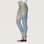Abstrakte Seascape Fractured Waves 16 Leggings (Links)