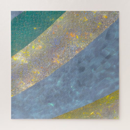 Abstrakte Seascape Fractured Waves 16 Puzzle (Vertikal)