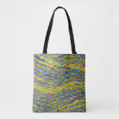 Abstrakte Seascape Fractured Waves 16 Tasche (Vorderseite)