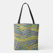 Abstrakte Seascape Fractured Waves 16 Tasche (Rückseite)