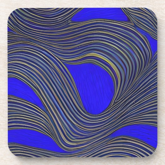 Abstrakte Seascape Fractured Waves 18 Getränkeuntersetzer (Vorderseite)
