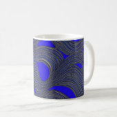 Abstrakte Seascape Fractured Waves 18 Kaffeetasse (VorderseiteRechts)