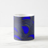 Abstrakte Seascape Fractured Waves 18 Kaffeetasse (Mittel)