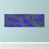 Abstrakte Seascape Fractured Waves 18 Leinwanddruck (Insitu (Holzboden))
