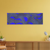 Abstrakte Seascape Fractured Waves 18 Leinwanddruck (Insitu (Wohnzimmer))