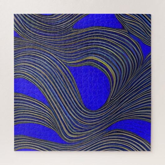 Abstrakte Seascape Fractured Waves 18 Puzzle (Vertikal)