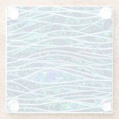 Abstrakte Seascape Fractured Waves 19 Glasuntersetzer (Rückseite)