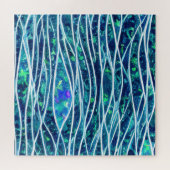 Abstrakte Seascape Fractured Waves 19 Puzzle (Horizontal)