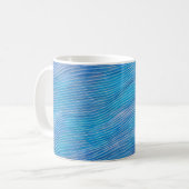 Abstrakte Seascape Fractured Waves 21 Kaffeetasse (Vorderseite Links)