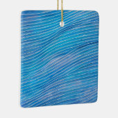 Abstrakte Seascape Fractured Waves 21 Keramikornament (Rechts)