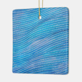 Abstrakte Seascape Fractured Waves 21 Keramikornament (Links)