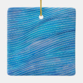 Abstrakte Seascape Fractured Waves 21 Keramikornament (Rückseite)