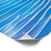 Abstrakte Seascape Fractured Waves 21 Poster (Ecke)