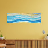 Abstrakte Seascape Fractured Waves 22 Sandy Bottom Leinwanddruck (Insitu (Wohnzimmer))