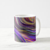 Abstrakte Seascape Fractured Waves 24 Kaffeetasse (VorderseiteRechts)