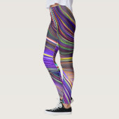 Abstrakte Seascape Fractured Waves 24 Leggings (Links)