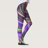 Abstrakte Seascape Fractured Waves 24 Leggings (Rechts)