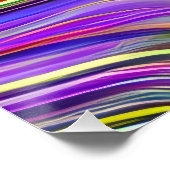 Abstrakte Seascape Fractured Waves 24 Poster (Ecke)